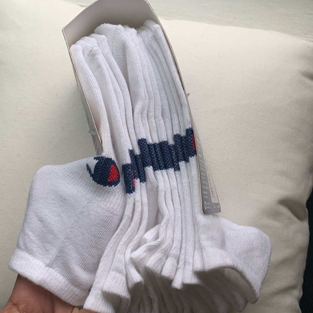 White champion no show socks(6 pairs)